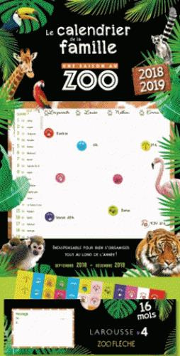 Le calendrier familial Une saison au zoo. Avec 1 stylo, 8 magnets autocollants, 240 stickers, 1 bloc