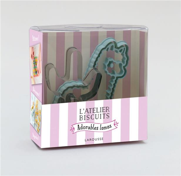 L'atelier biscuit adorables lamas. Avec 1 emporte-pièce en relief et 1 emporte-pièce pour des biscui