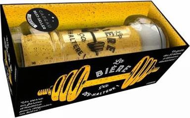 La bière, ça des-haltères. Avec un guide de 50 bières à découvrir et un verre en forme d'haltère