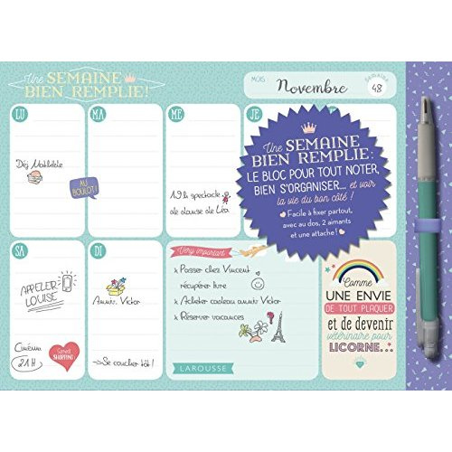 Une semaine bien remplie