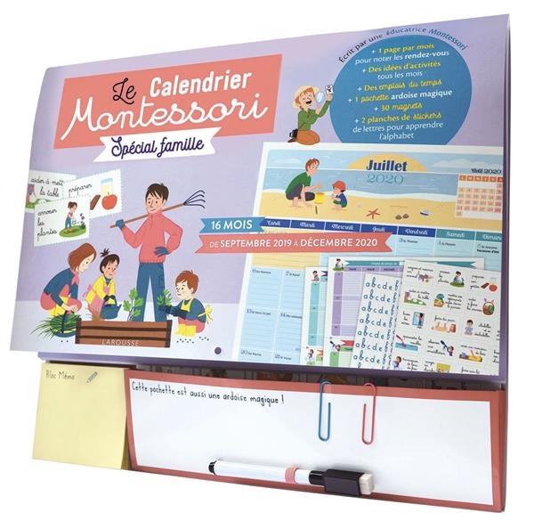 Le Calendrier Montessori Spécial famille. Avec un feutre magique