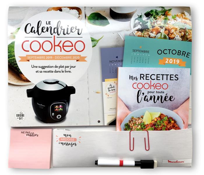 Le Calendrier Cookeo Septembre 2019 - Décembre 2020. Avec 1 stylo, une grande pochette effaçable, de
