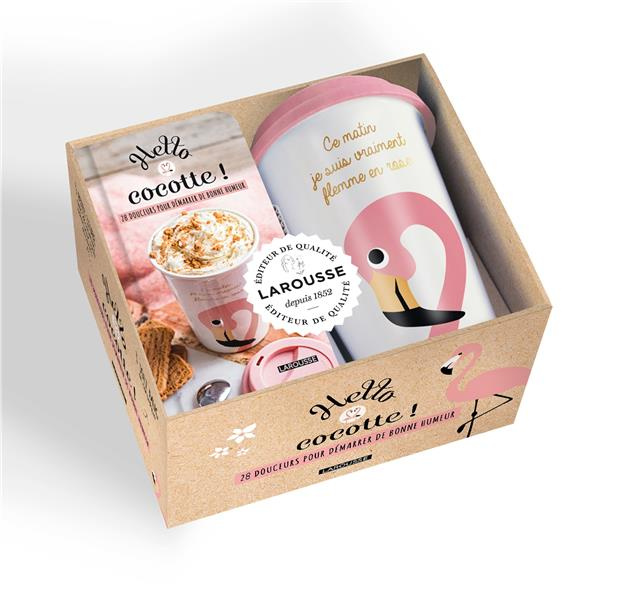 Coffret Hello cocotte ! 28 douceurs pour démarrer de bonne humeur. Avec un mug en céramique "Ce mati