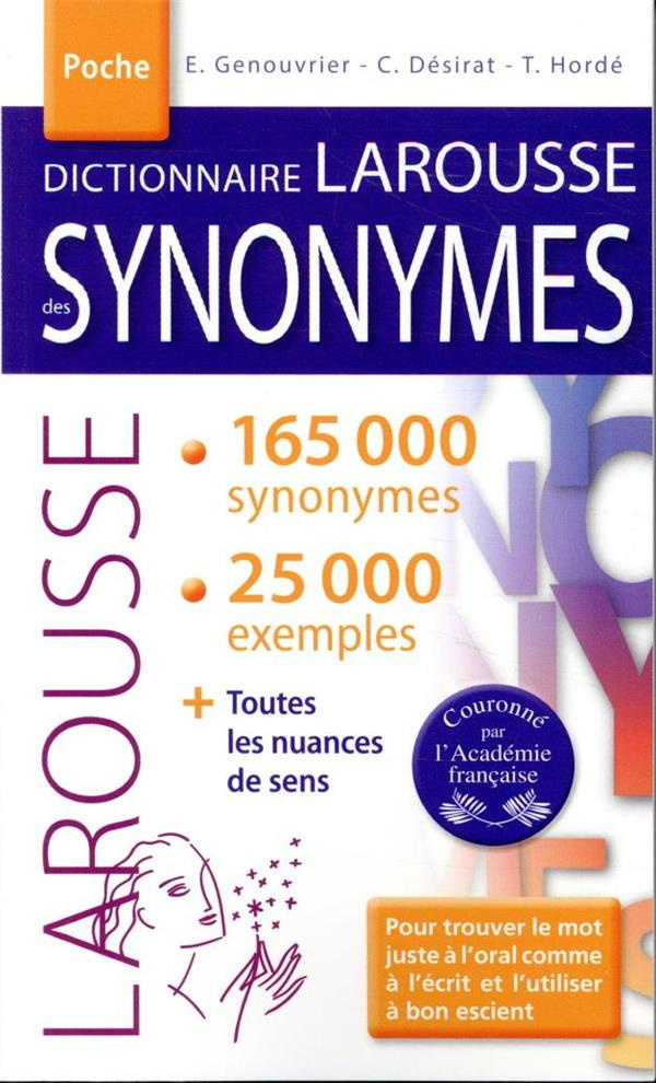 Dictionnaire des synonymes poche