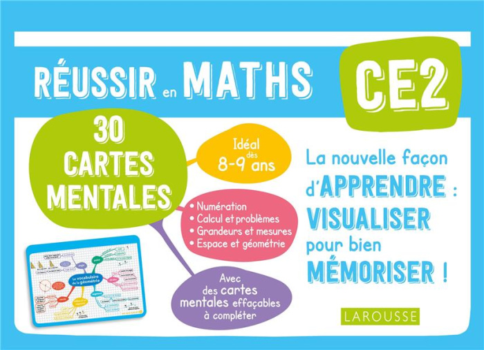 Mathématiques CE2 Mes cartes mentales. Réussir en maths