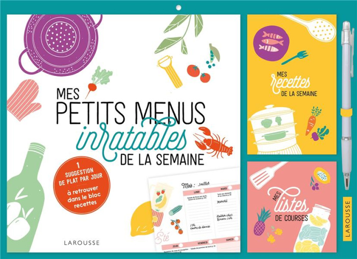 Mes petits menus inratables de la semaine. Avec 1 criterium