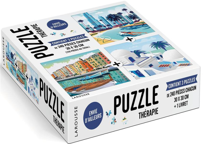 Envie d'ailleurs. Contient 3 puzzles de 240 pièces chacun