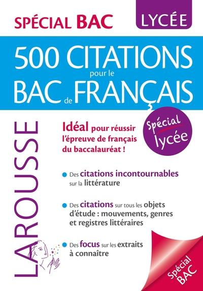 500 citations pour le Bac de français