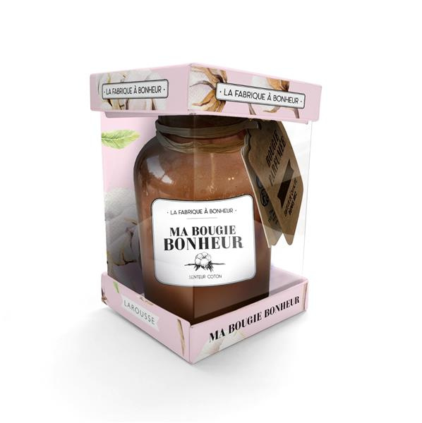 Coffret Ma bougie de bonheur. Avec 1 bougie senteur coton