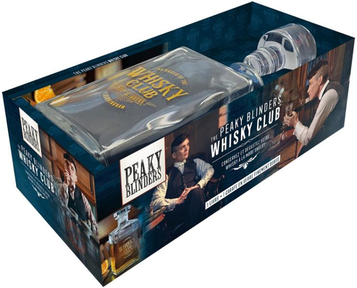 The Peaky Blinders Whisky club. Coffret avec 1 carafe en verre