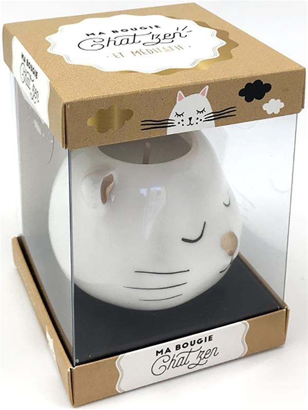 Ma bougie chat zen. Avec un petit livre d'astuces "chathérapie"