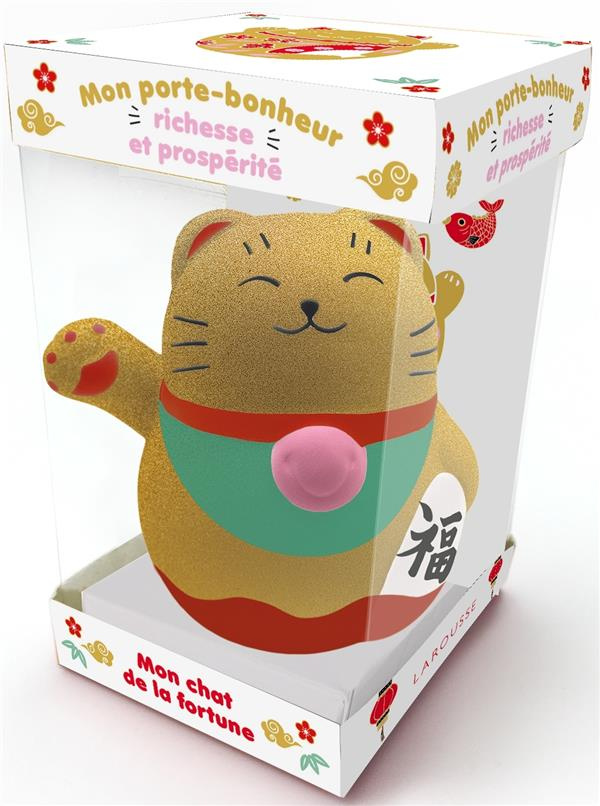 Mon porte-bonheur richesse et prospérité. Mon chat de la fortune. Avec un squishy et un carnet