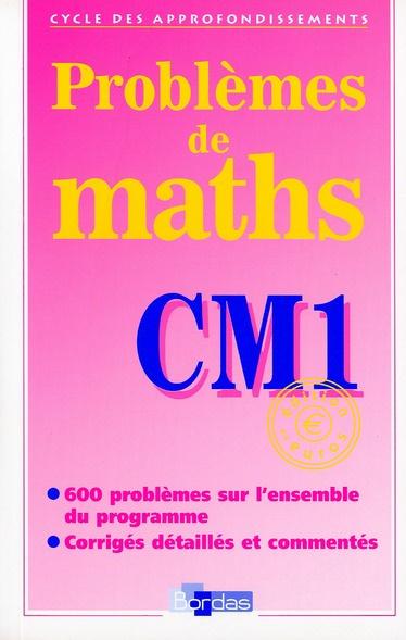 Problèmes de maths CM1. Edition en Euros