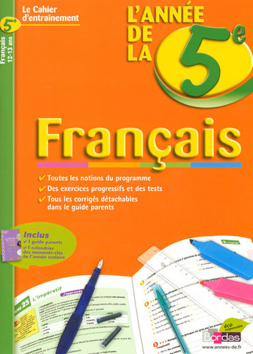 Français. L'année de la 5e
