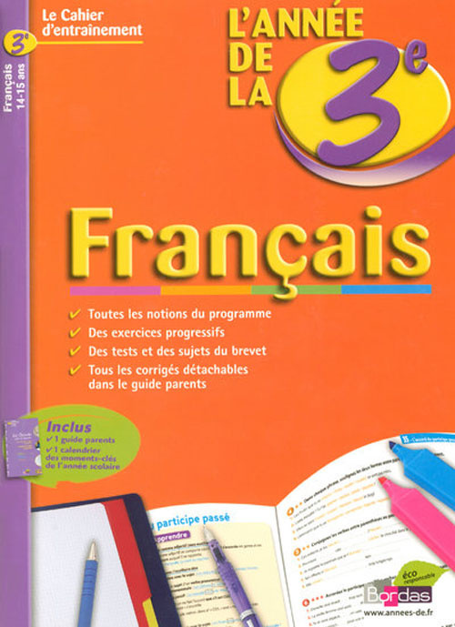 Français. L'année de la 3e