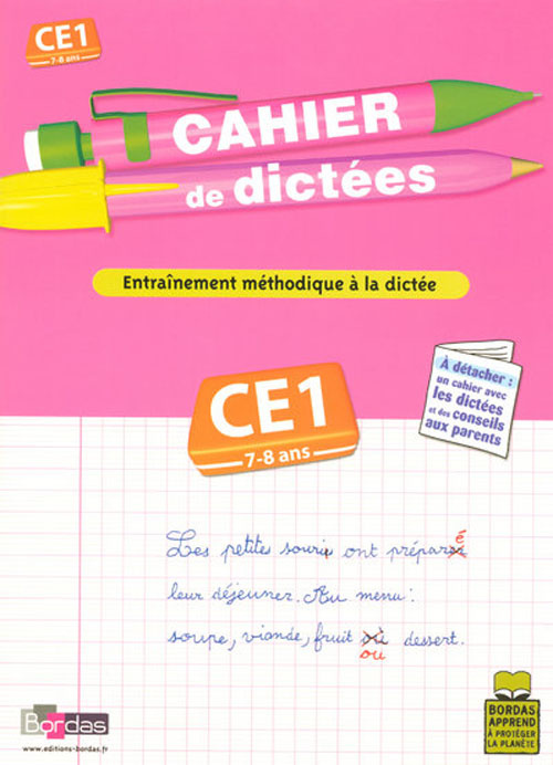 Cahier de dictées CE1