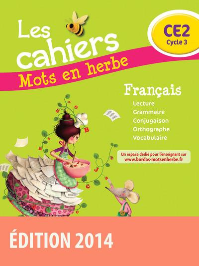 Français CE2 Mots en herbe. Les cahiers