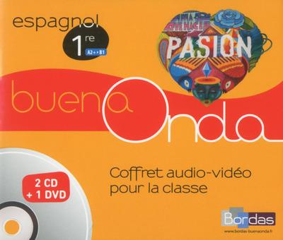 Espagnol 1re A2 B1 Buena Onda. Coffret audio vidéo pour la classe, Edition 2016, avec 1 DVD 2 CD