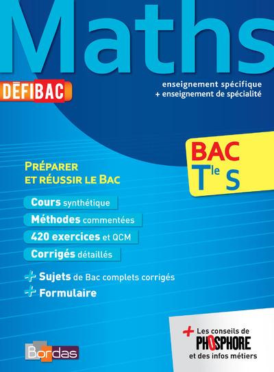 Maths enseignement spécifique   enseignement de spécialité Bac Tle S