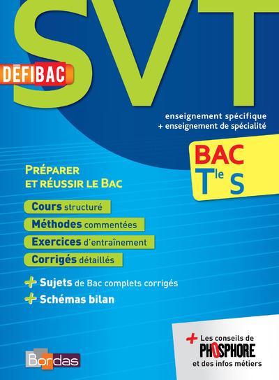SVT enseignement spécifique enseignement de spécialité Bac Tle S