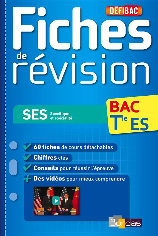 SES Spécifique et spécialité Tle ES. Fiches de révision