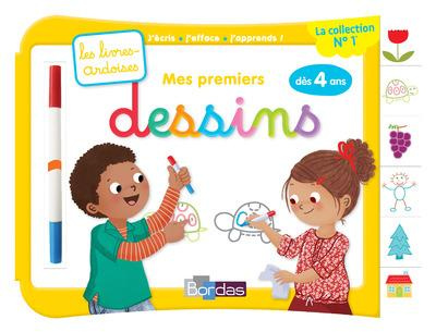 Mes premiers dessins, dès 4 ans. Avec 1 feutre effaçable 2 couleurs