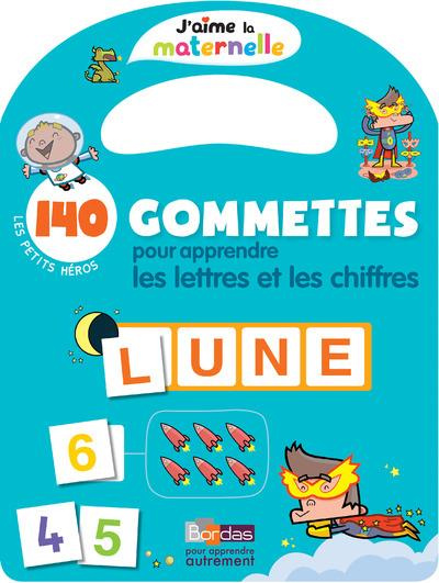 140 gommettes pour apprendre les lettres et les chiffres. Les petits héros