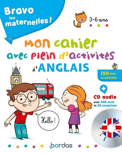 Mon cahier avec plein d'activités d'anglais. Avec 1 CD audio MP3