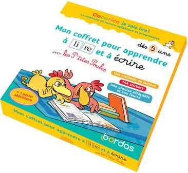 Mon coffret pour apprendre à lire et à écrire avec les P'tites Poules. Avec une méthode de lecture,