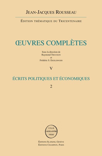 ECRITS POLITIQUES ET ECONOMIQUES VOL 2