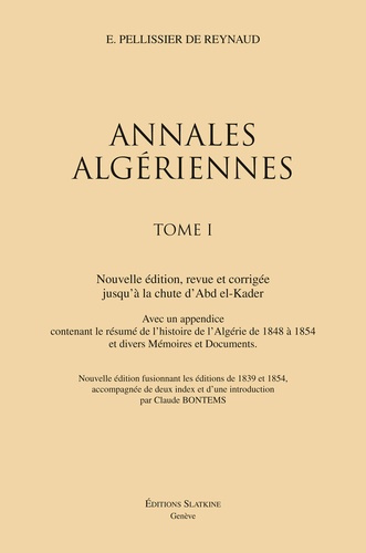 ANNALES ALGERIENNES (1839 ET 1854) 3 VOLS