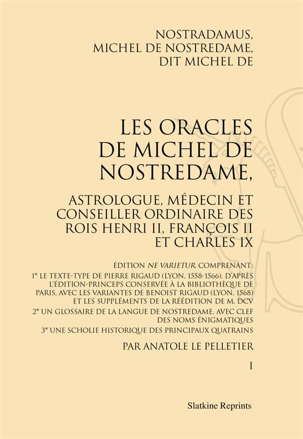 LES ORACLES. 2 VOL