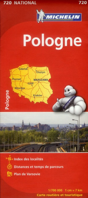 POLOGNE / POLEN 11720 CARTE ' NATIONAL ' MICHELIN