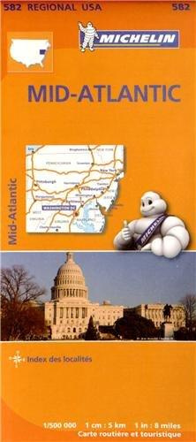 USA MID-ATLANTIC 11582 CARTE ' REGIONAL ' MICHELIN