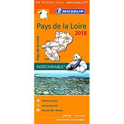 517 Pays de la Loire 2018 indéchirable 1:200000
