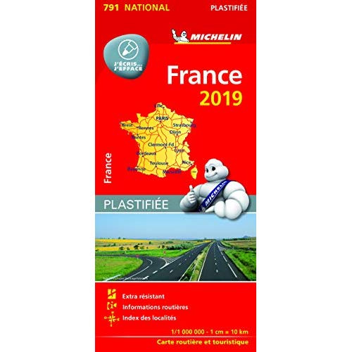 791 France 2019 1:1000000 plastifiée