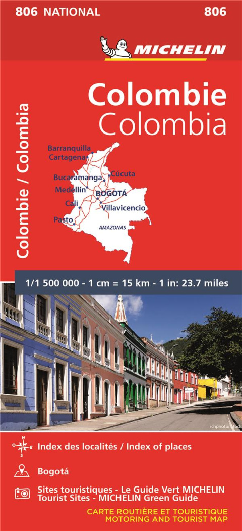 COLOMBIE / COLOMBIA 11806 CARTE ' NATIONAL ' MICHE