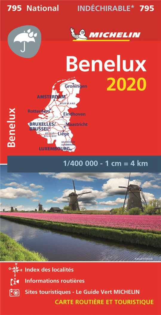 795 Benelux 2020 1:400000 indéchirable