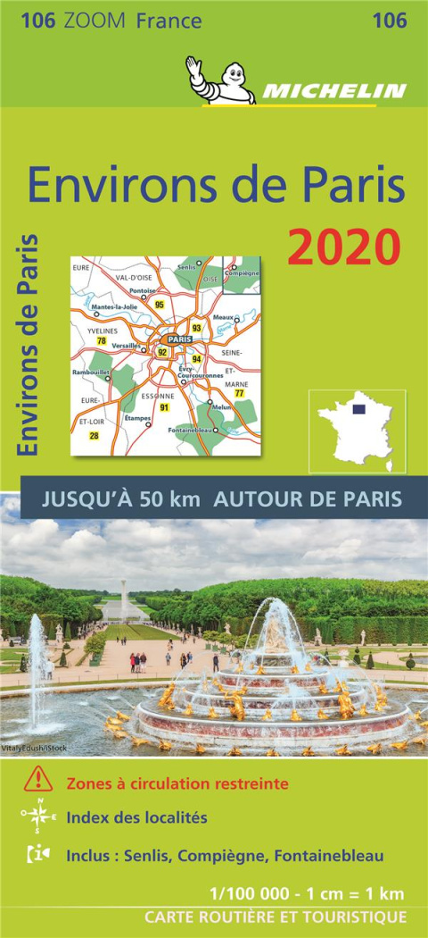 106 Zoom France - Environs de Paris 2020 1:100000