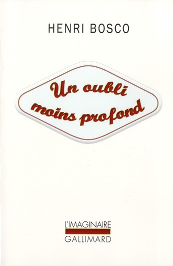 Un oubli moins profond. Souvenirs