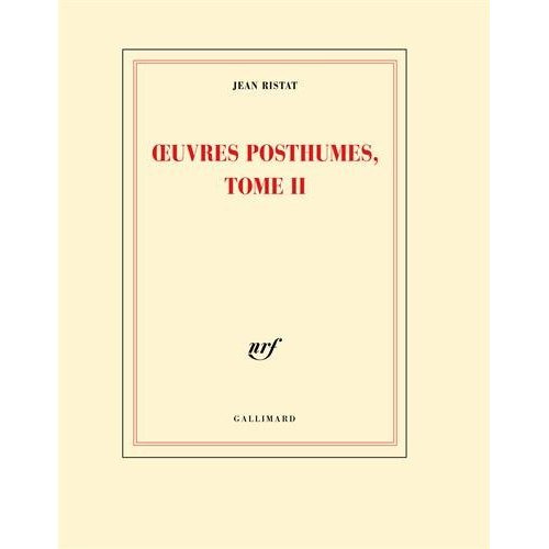 Oeuvres posthumes, Tome II