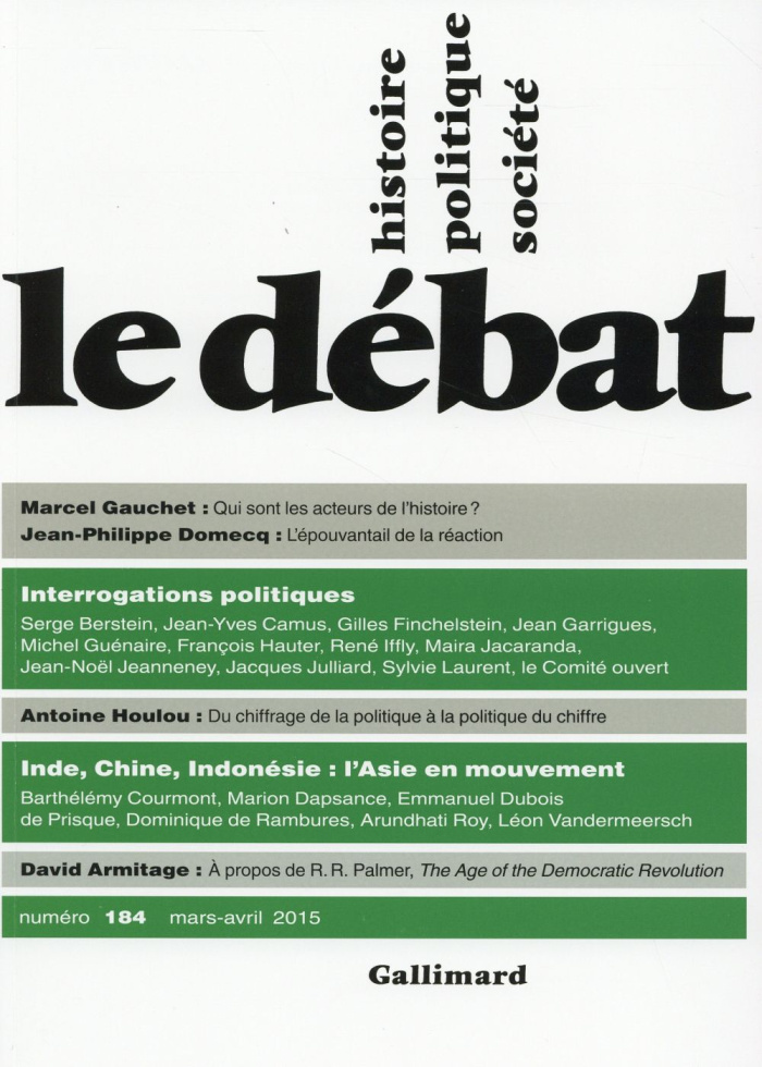 Le Débat N° 184, mars-avril 2015