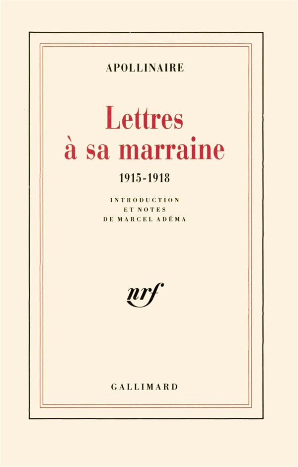 Lettres à sa marraine (1915-1918)