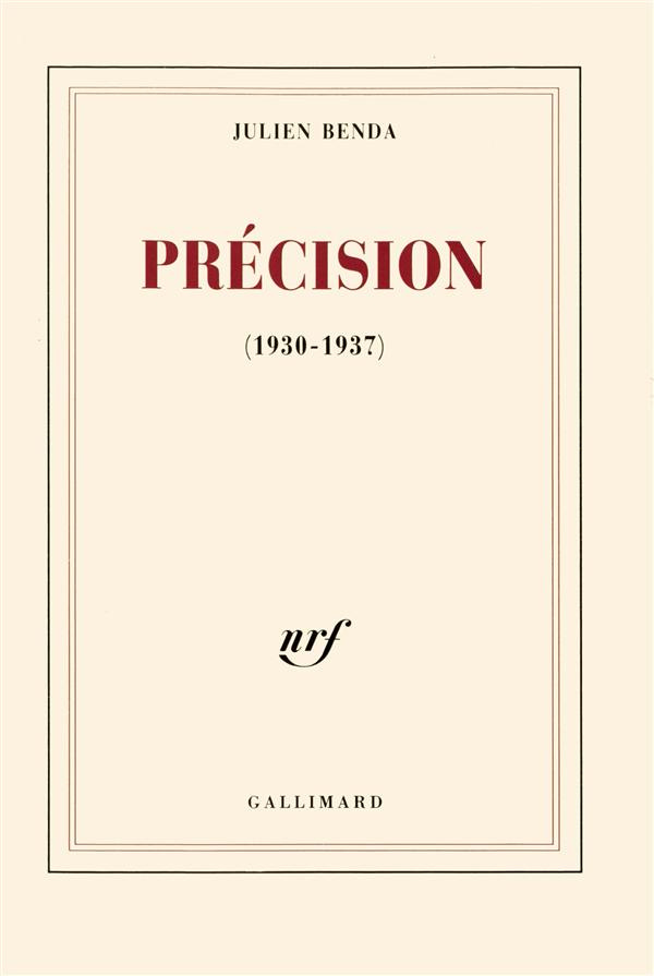 Précision, 1930-1937