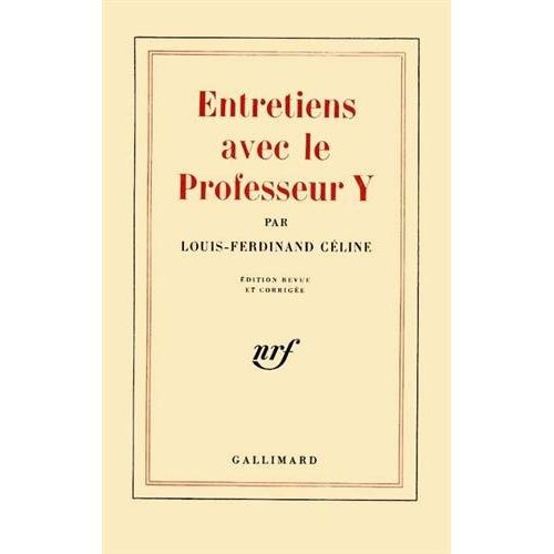 Entretiens avec le professeur Y