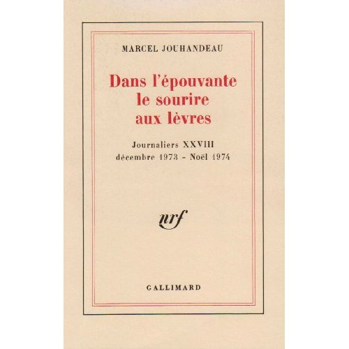 Journaliers Tome 28 : Dans l'épouvante, le sourire aux lèvres. Décembre 1973-Noël 1974