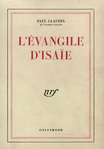 L'Evangile d'Isaie