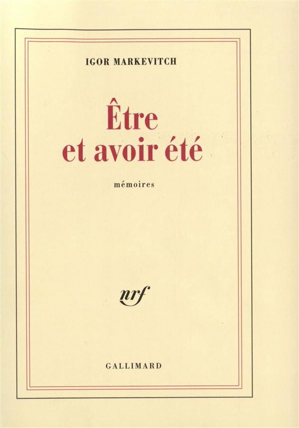 Etre et avoir été