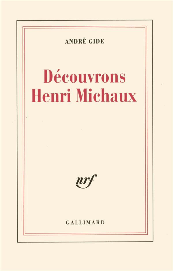 Découvrons Henri Michaux