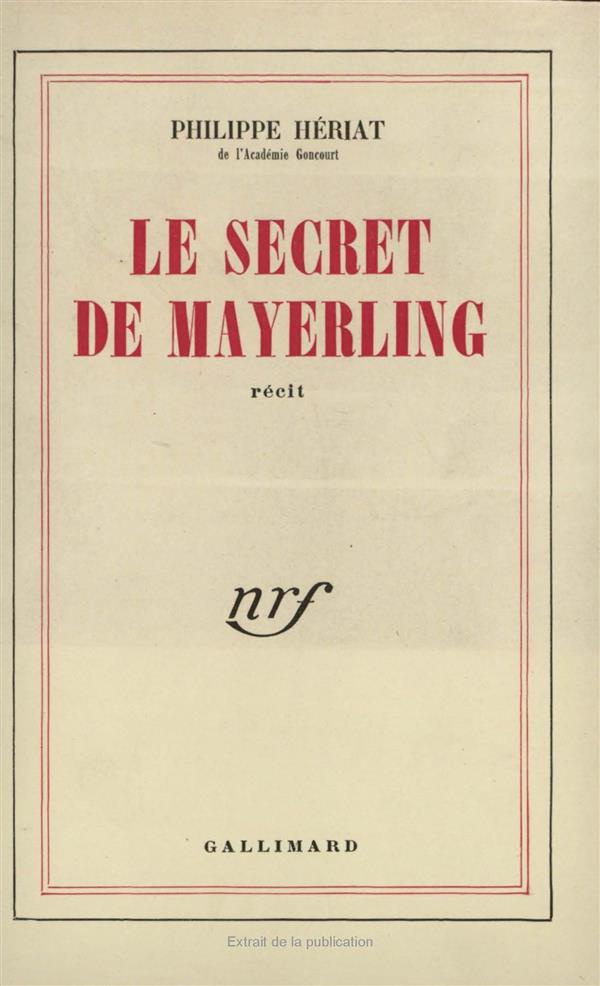 Le secret de Mayerling